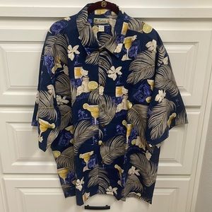 Kahala men’s silk shirt XXL, like new